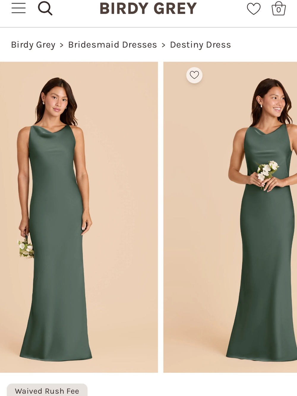 Birdy Grey Destiny Maxi Dress in Olive